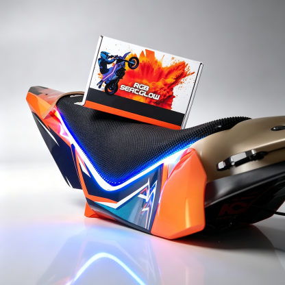 RGB SeatGlow Kit – Plug & Play Seat Illumination, App‑Controlled, Splash‑Proof, for Motorcycles