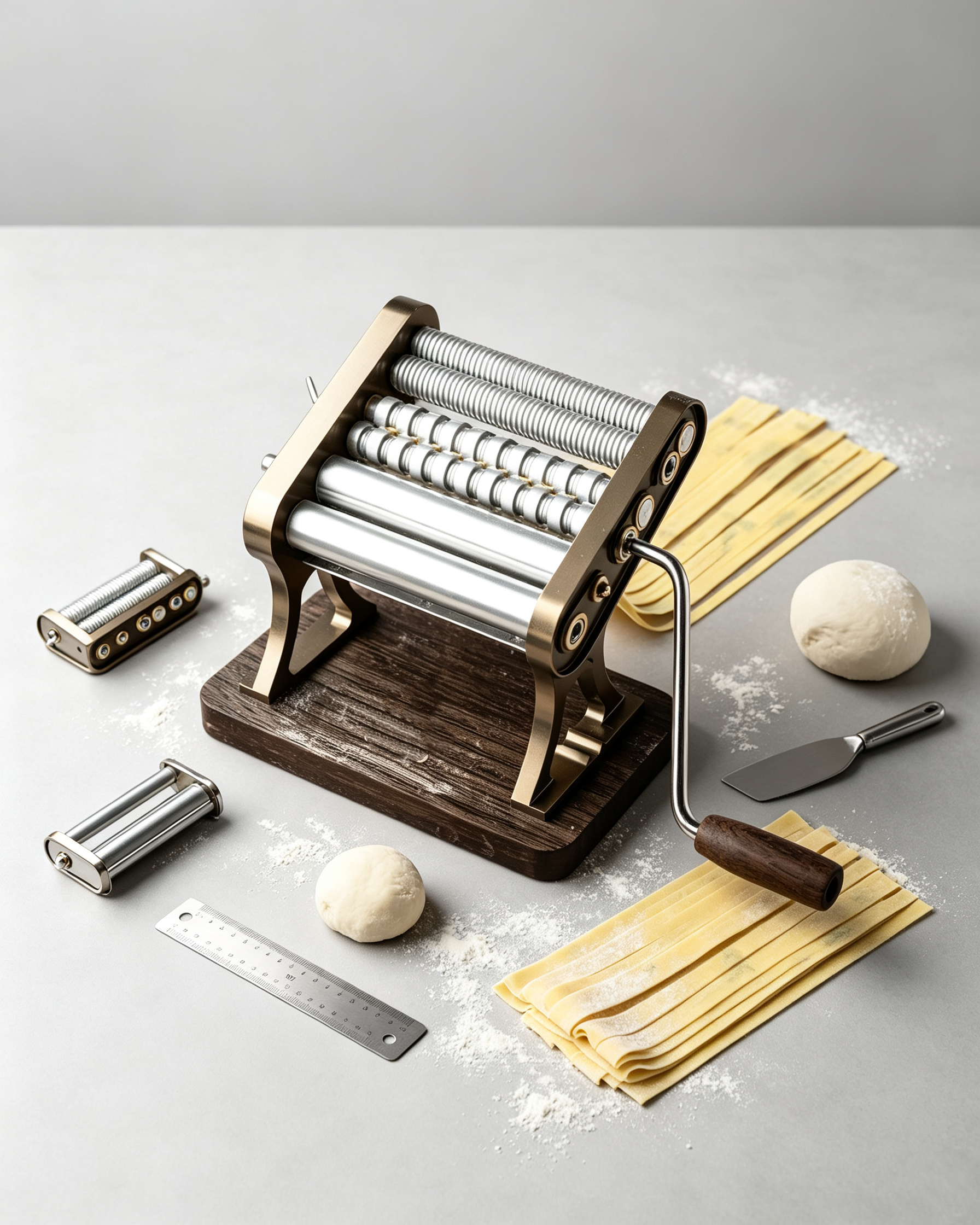 Heritage Pasta Machine – Italian‑Made, Anodized Aluminum, 7 Thickness Settings, 150mm Sheet Width, Collectors Edition