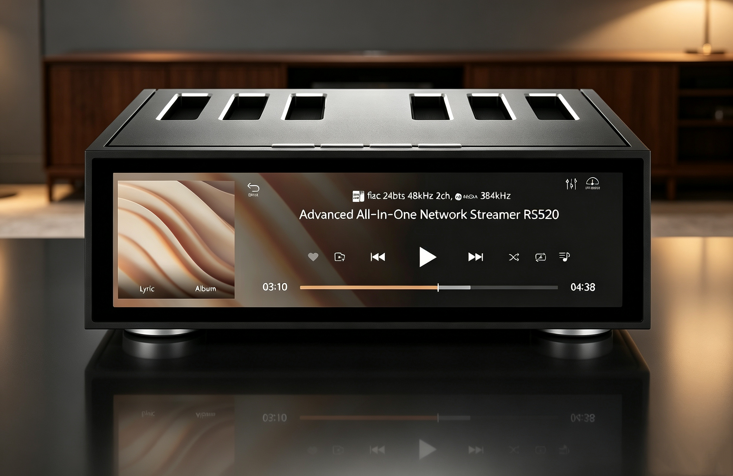 All‑in‑One Network Streamer – Integrated Amp, ES9038PRO DAC, 250Wpc, Touchscreen