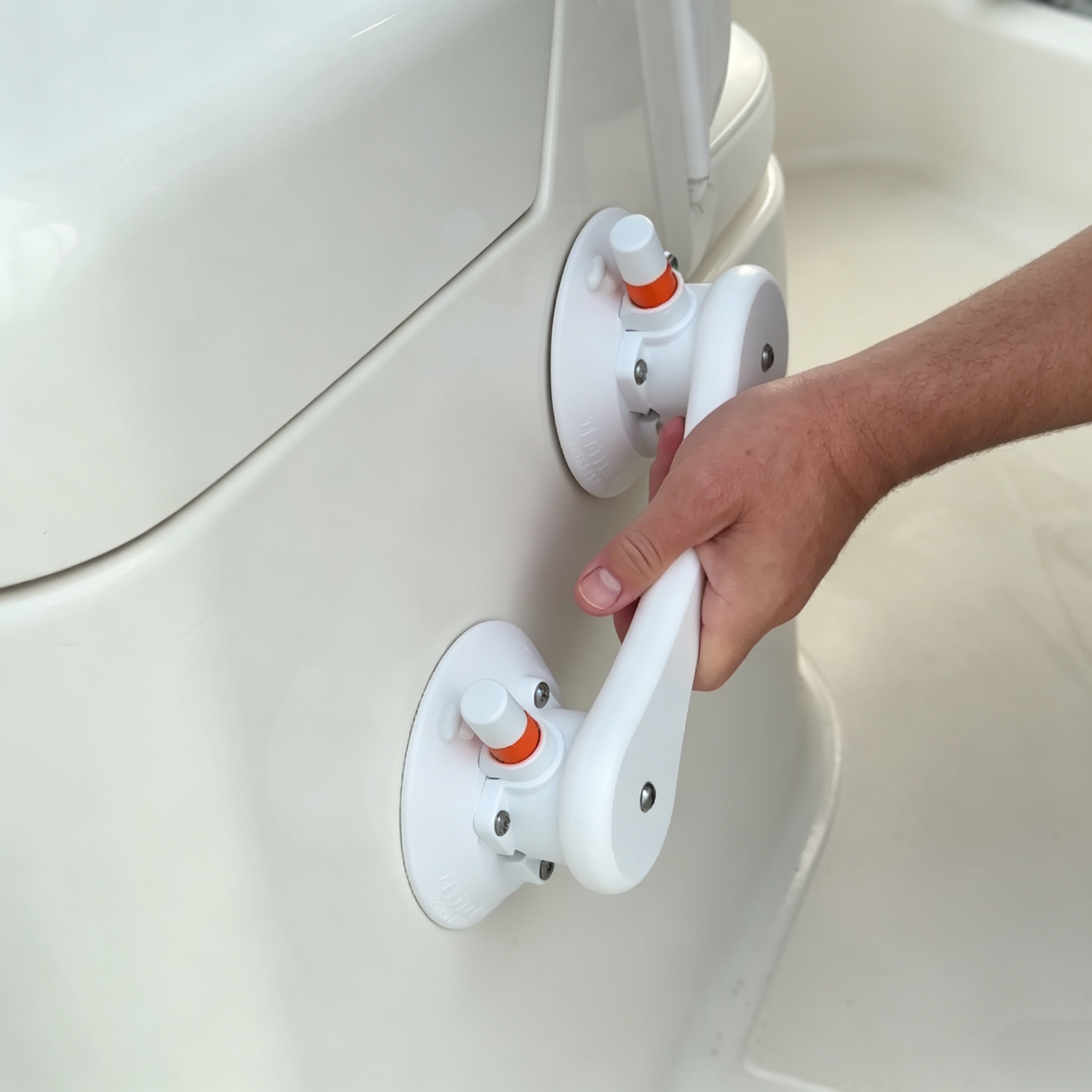 Heavy‑Duty Suction Handles – Pair, 210lb Pull Each, No Drilling, for Boats & Vehicles