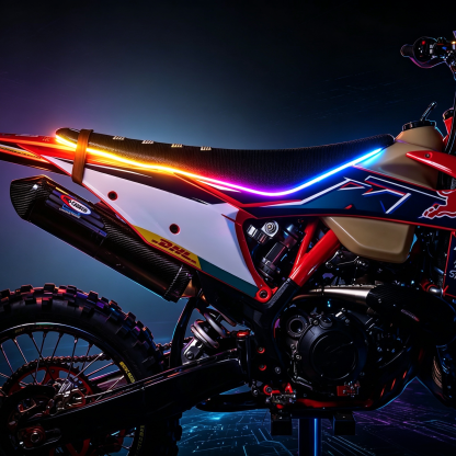 RGB SeatGlow Kit – Plug & Play Seat Illumination, App‑Controlled, Splash‑Proof, for Motorcycles