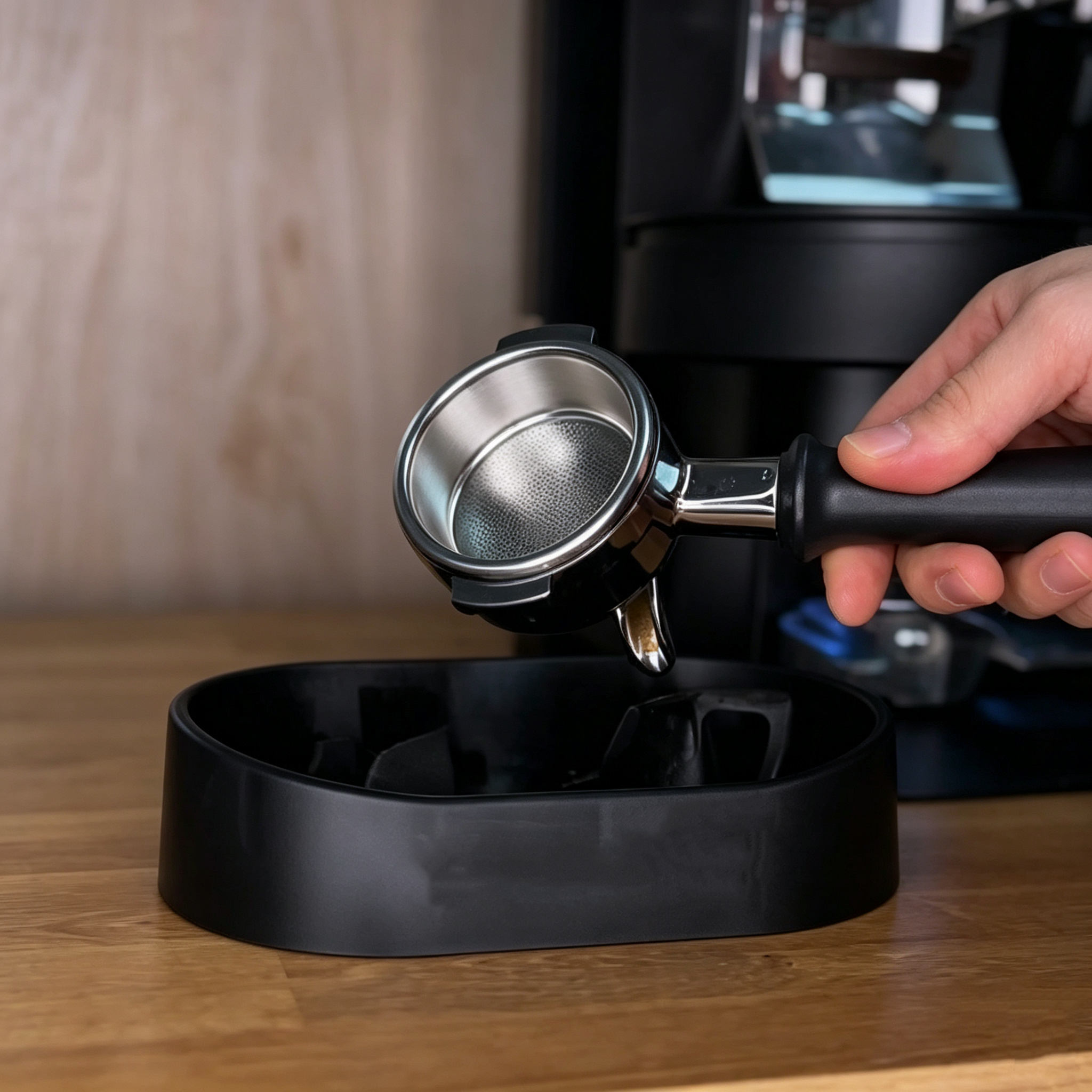 Coffee Basket Cleaning System – Motorized, 400 RPM, Fits Most Coffee Baskets