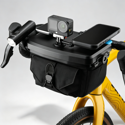 3.3L Modular Handlebar Bag – Quick‑Release Aluminum Mount, Device Platform, 1175g, Weather‑Resistant