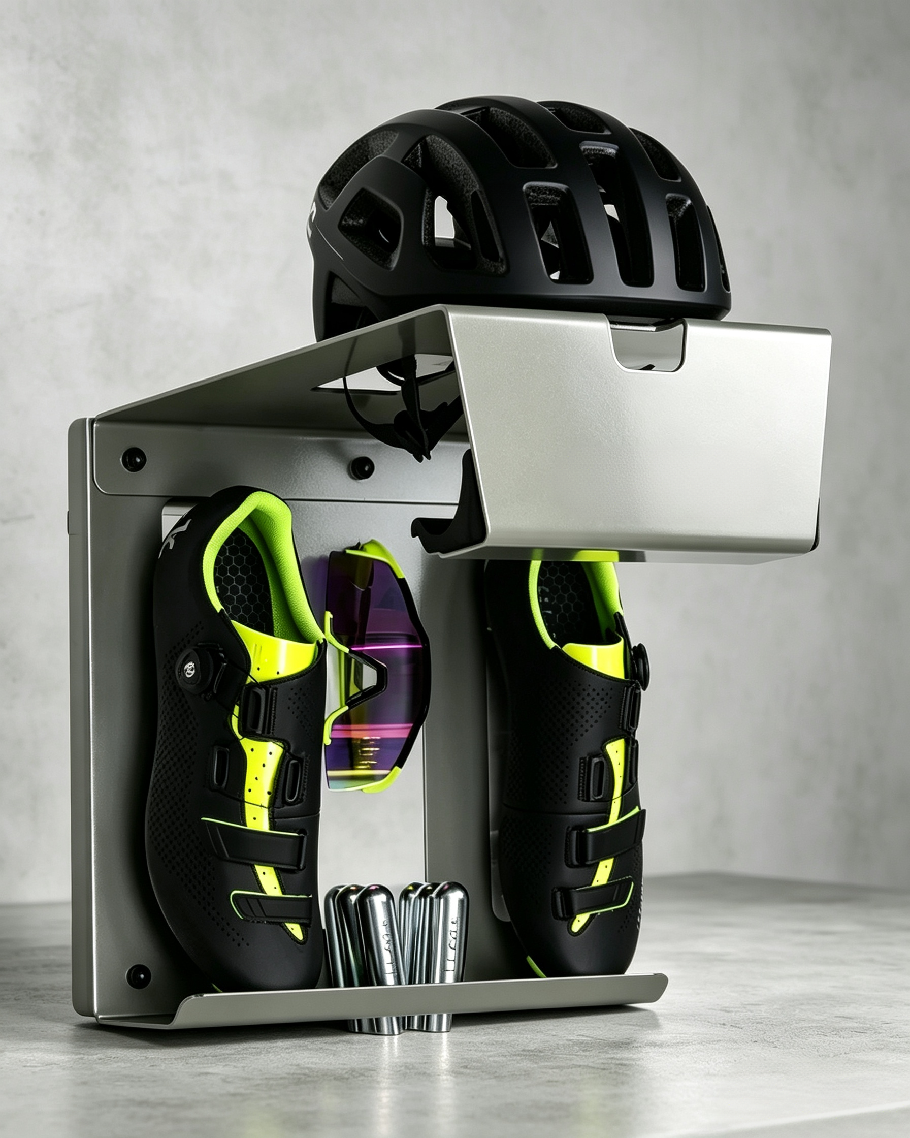 Wall‑Mounted Bike Rack with Hang‑On Hook Attachment – Extra Gear Storage, Steel, Made in the Netherlands