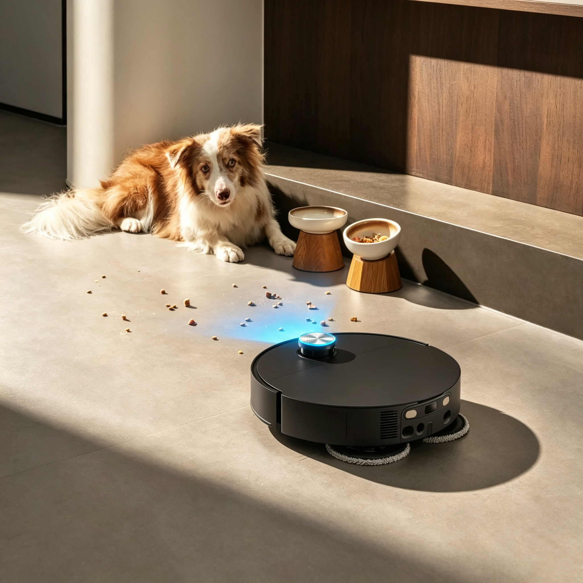 Robot Vacuum & Mop – 35,000Pa, Ultra‑Slim 3.13″, AI Navigation, Self‑Cleaning Base
