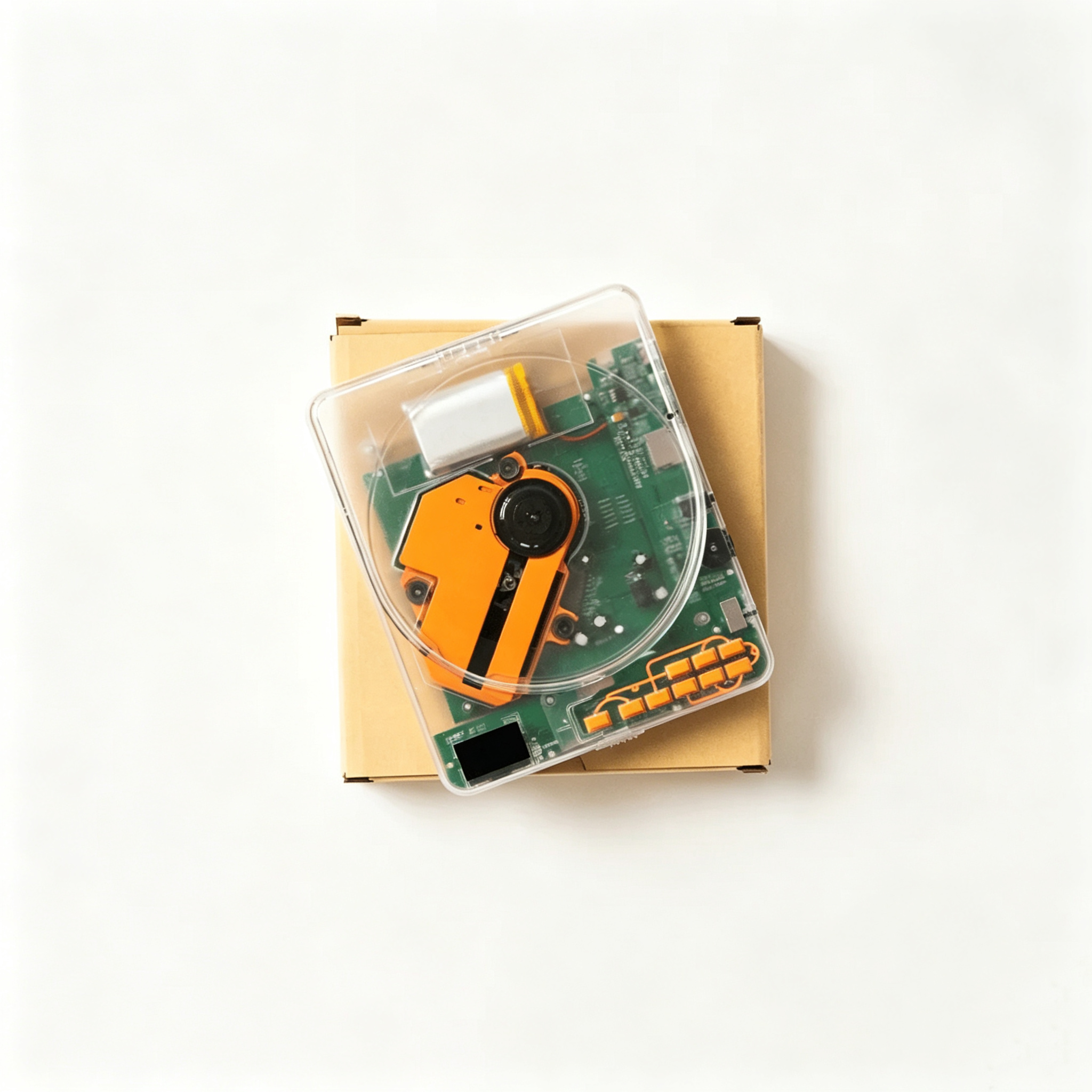 CD Player with Bluetooth & Wired Output – Transparent Shell, 100‑Second Anti‑Shock, 12+ Hour Battery