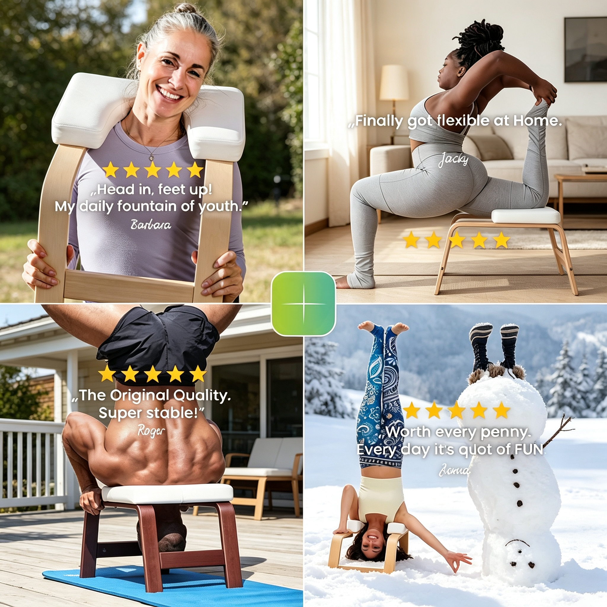 Headstand Bench – No Neck Pressure, Beginner‑Friendly