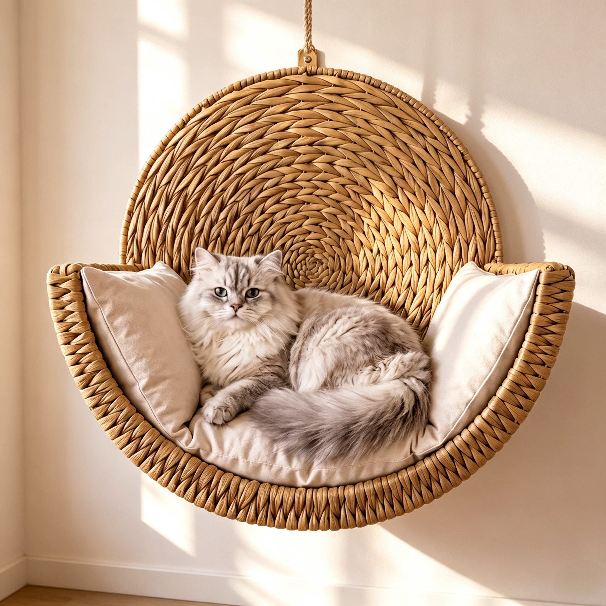 Wall‑Mounted Pet Bed – 22lb Capacity, Renter‑Friendly, 5‑Minute Install