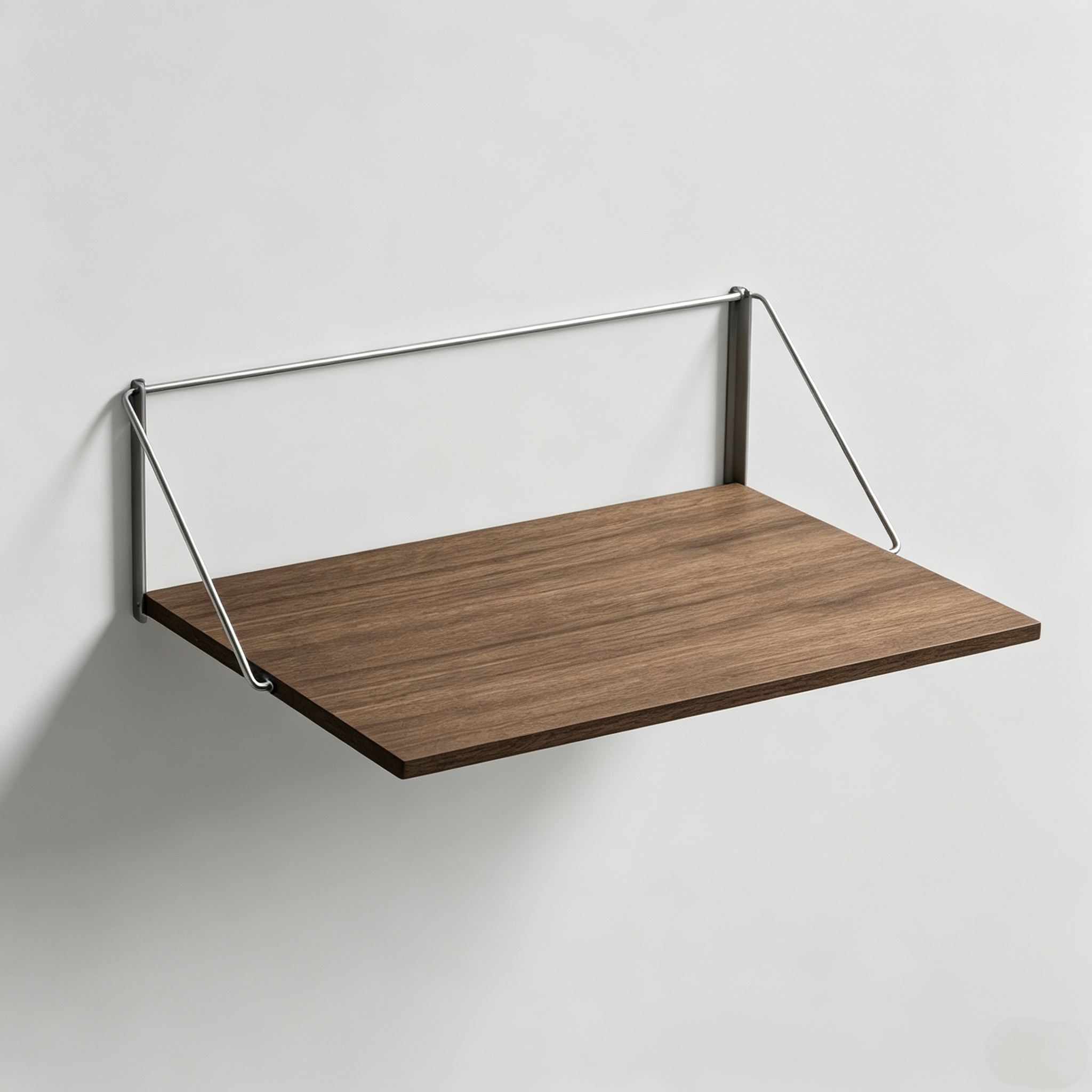 Fold-Out Wall Desk – Folds Flat in Seconds, Oak & Steel, Space-Saving