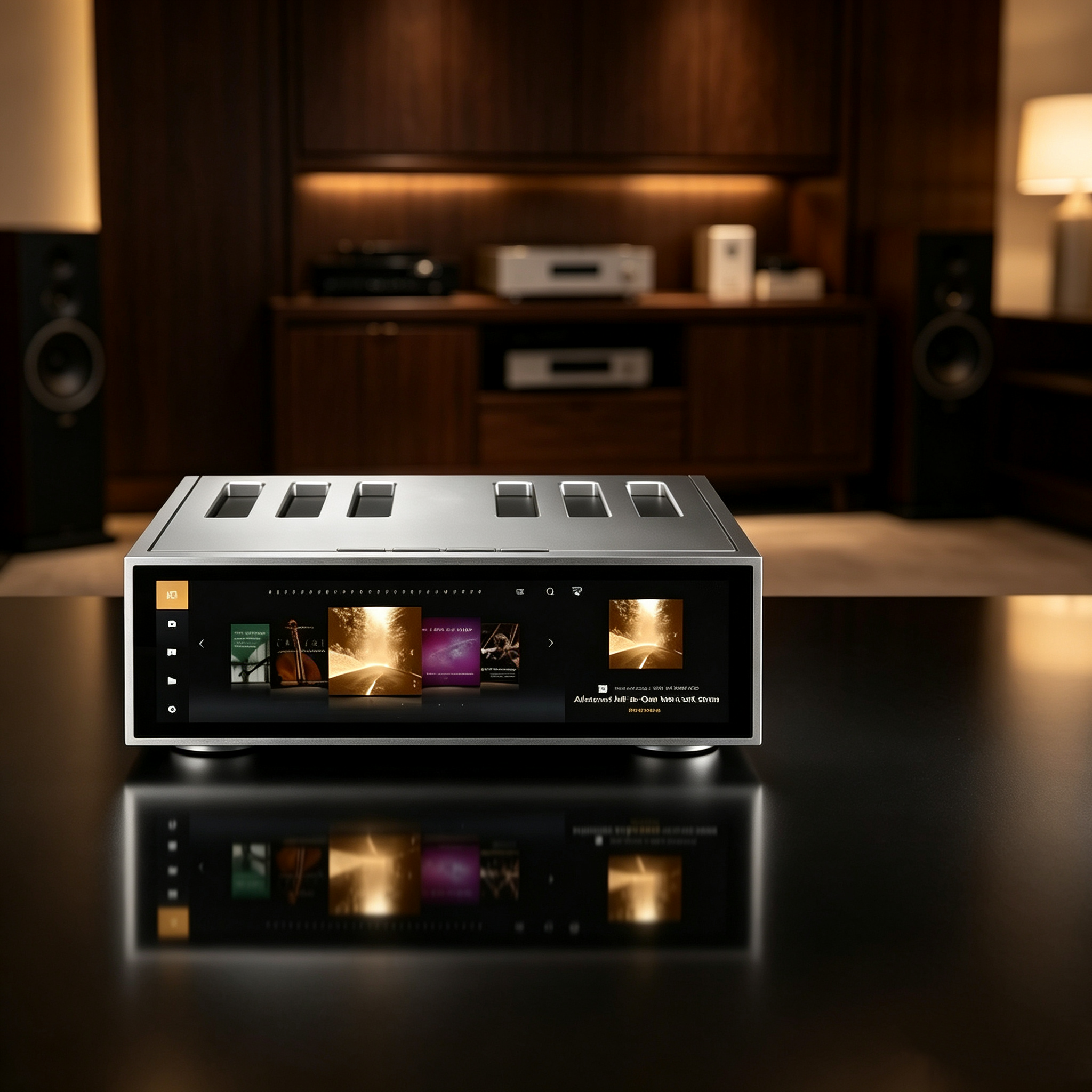 All‑in‑One Network Streamer – Integrated Amp, ES9038PRO DAC, 250Wpc, Touchscreen