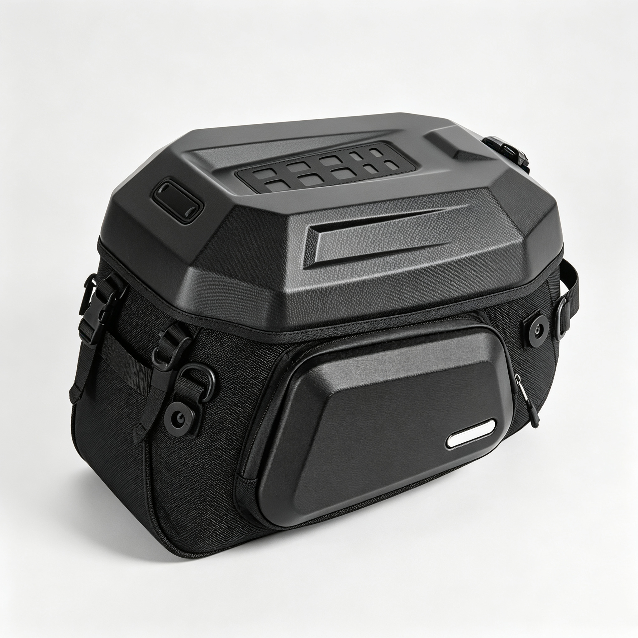 Waterproof Motorcycle Tail Bag – Aerodynamic Design, Shock‑Absorbing Padding, Durable Base