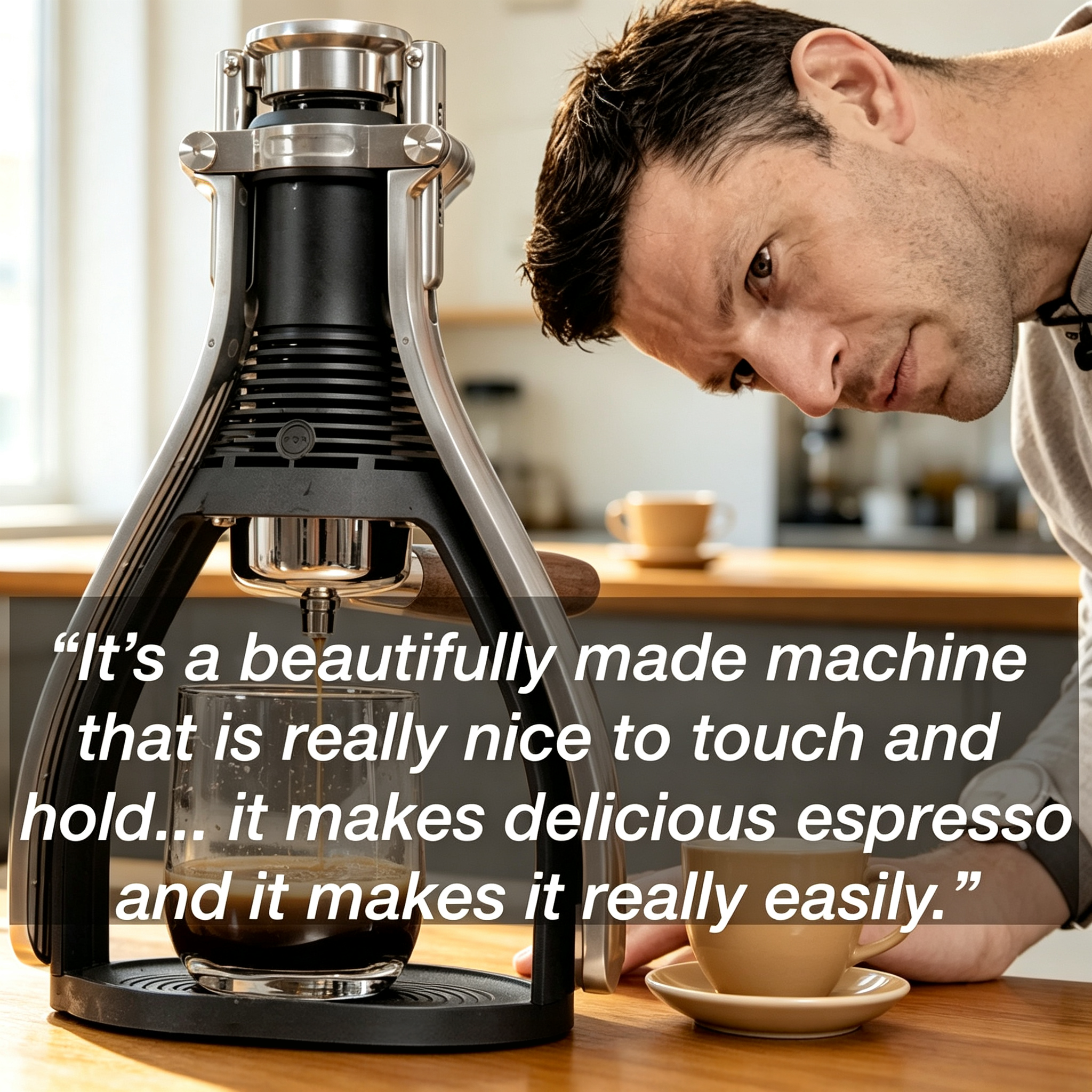 Manual Espresso Machine – No Power Needed, Compact Design, Delivers Rich Espresso with Full Control