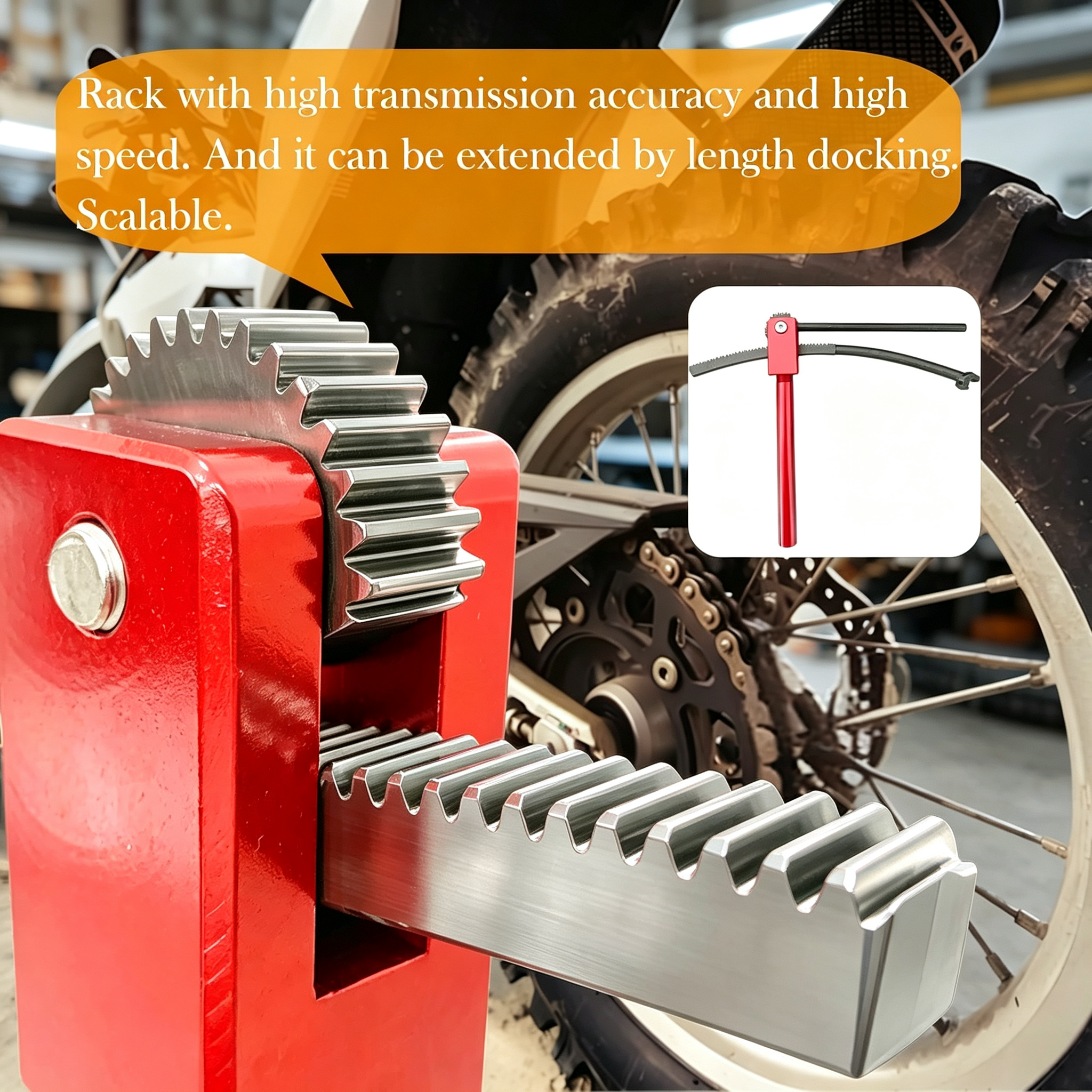 Tire Changing Tool Kit – Clip‑Free Design, Fits 14″–21″ Wheels, 20mm Axle, for Enduro & Dirt Bikes
