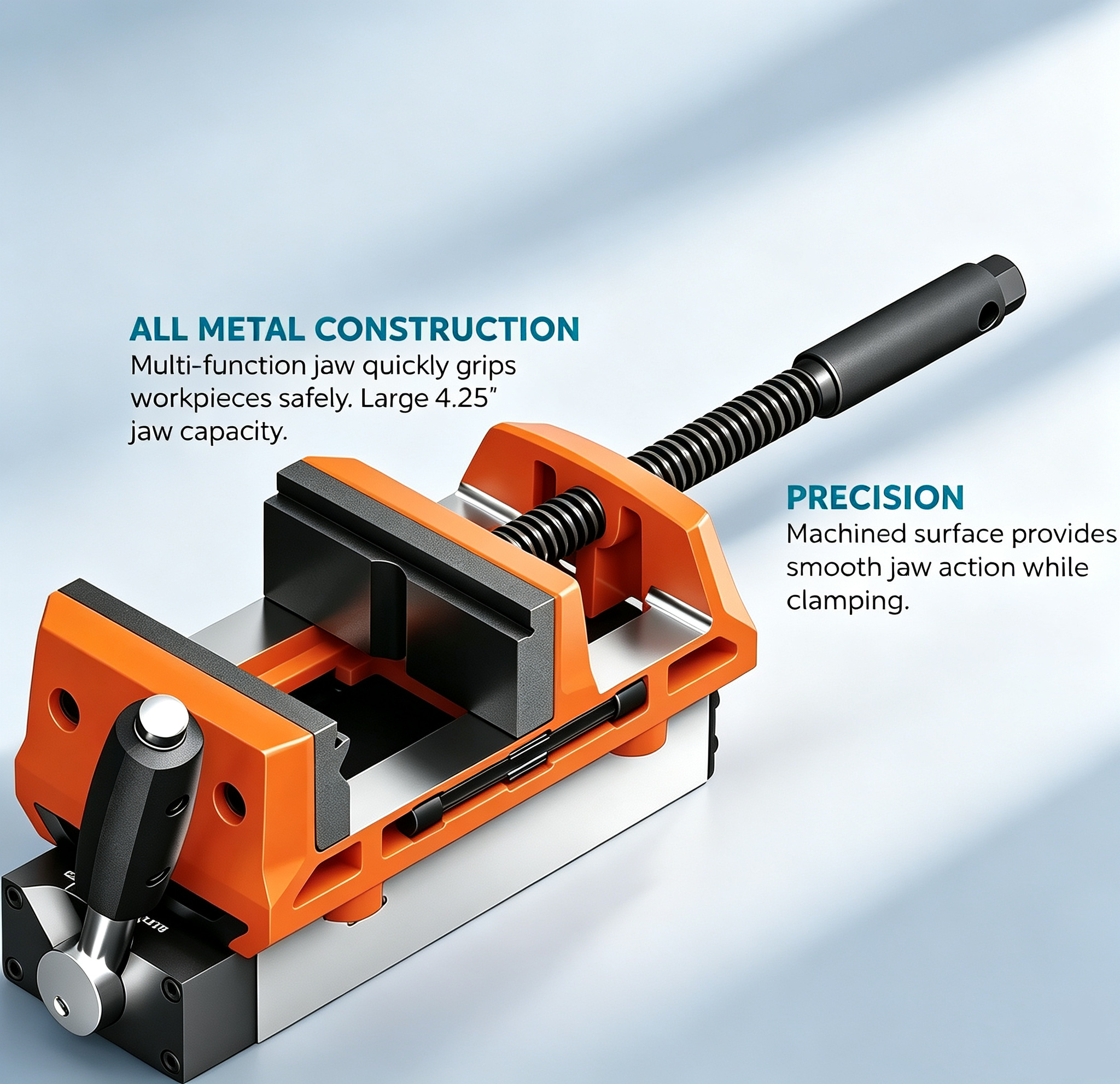 Magnetic Portable Vise – 1754 lbs Holding Force, 4.25″ Clamping Range, Tool-Free Setup
