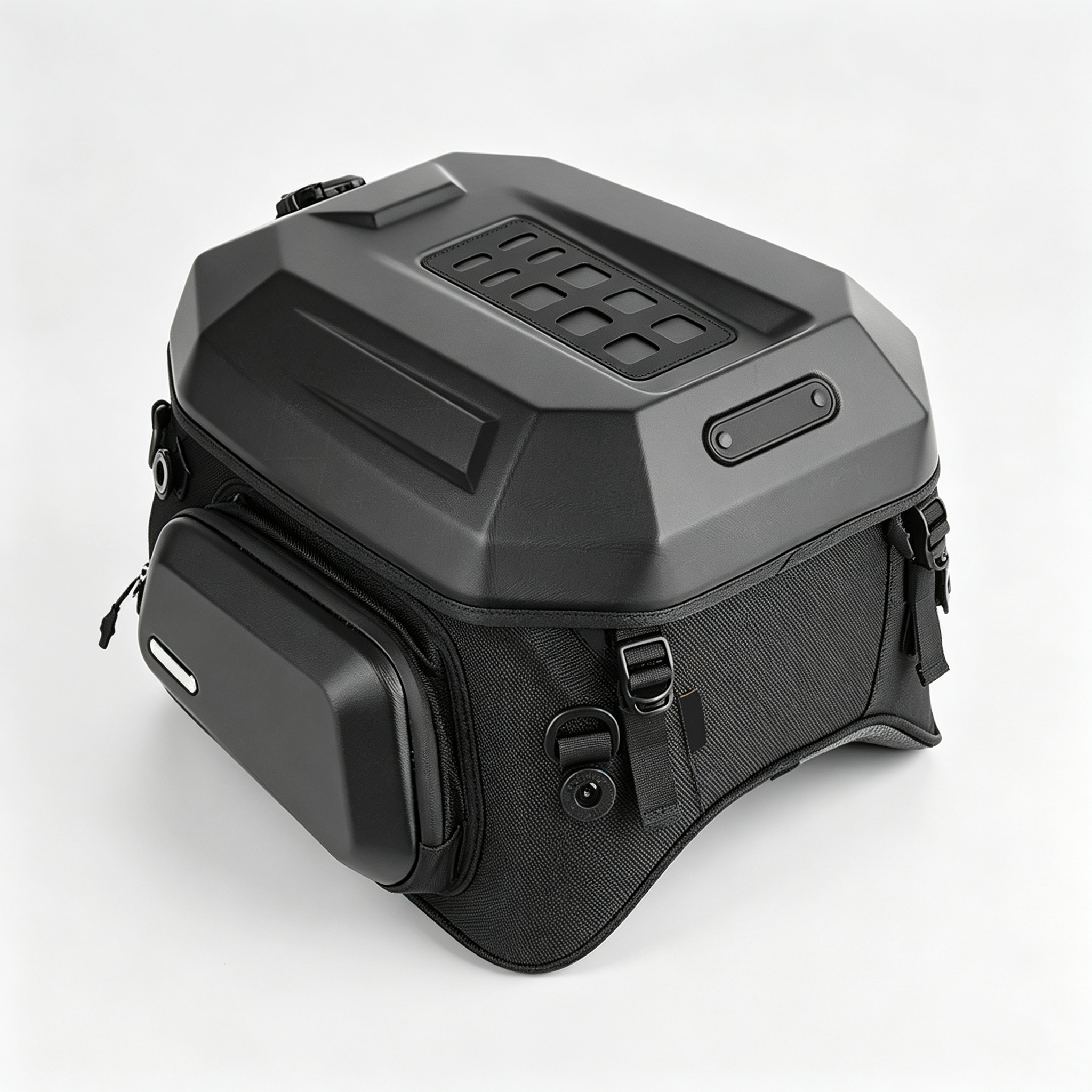 Waterproof Motorcycle Tail Bag – Aerodynamic Design, Shock‑Absorbing Padding, Durable Base