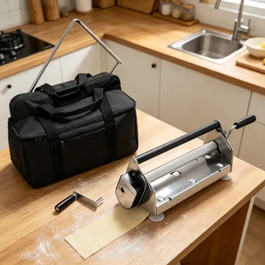 Countertop Dough Sheeter – Manual Operation, Adjustable Thickness 0–26mm