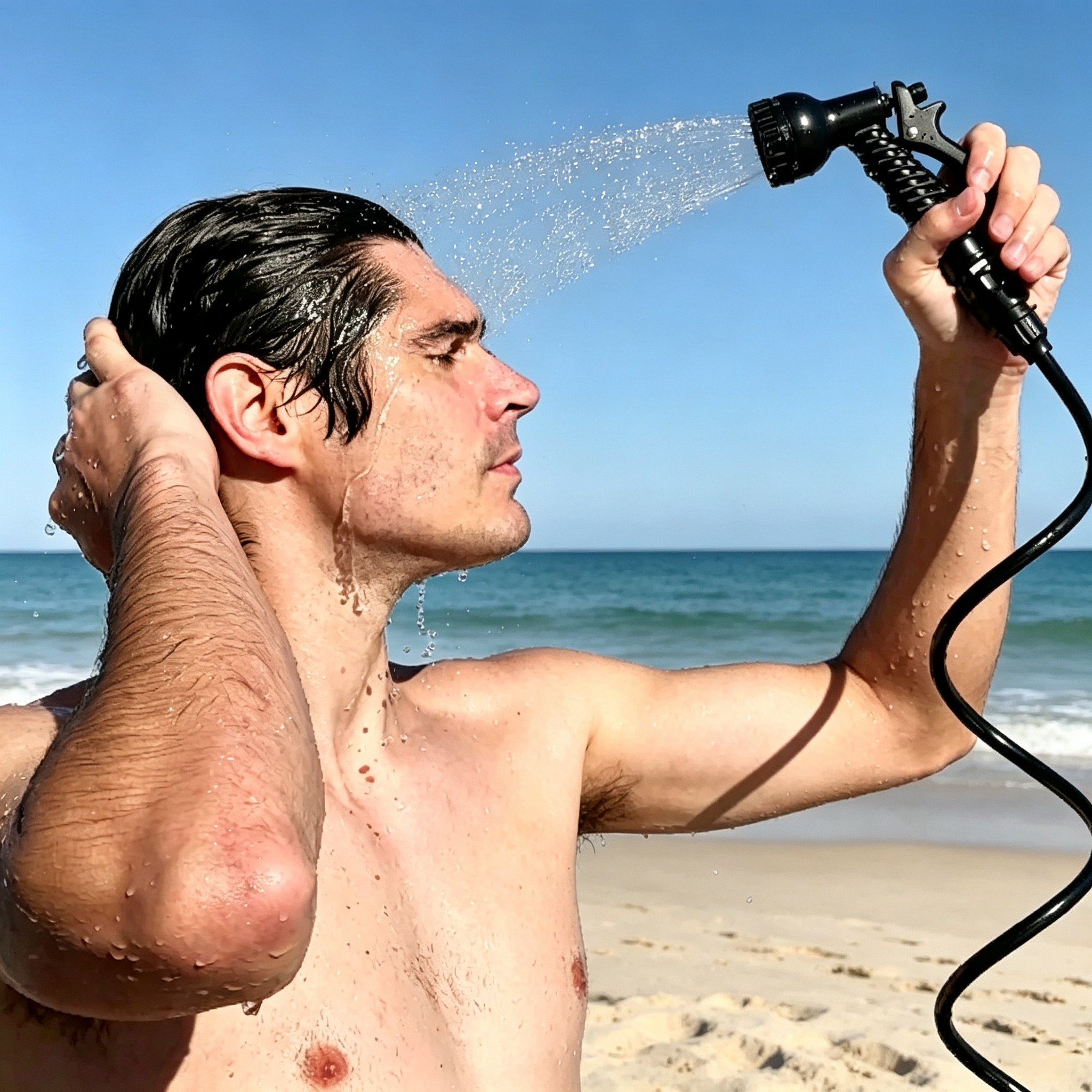 Portable Shower – 2.1 Gallon, High‑Pressure Hose, Multiple Spray Settings, for Camping, Beach, Surf & Pets