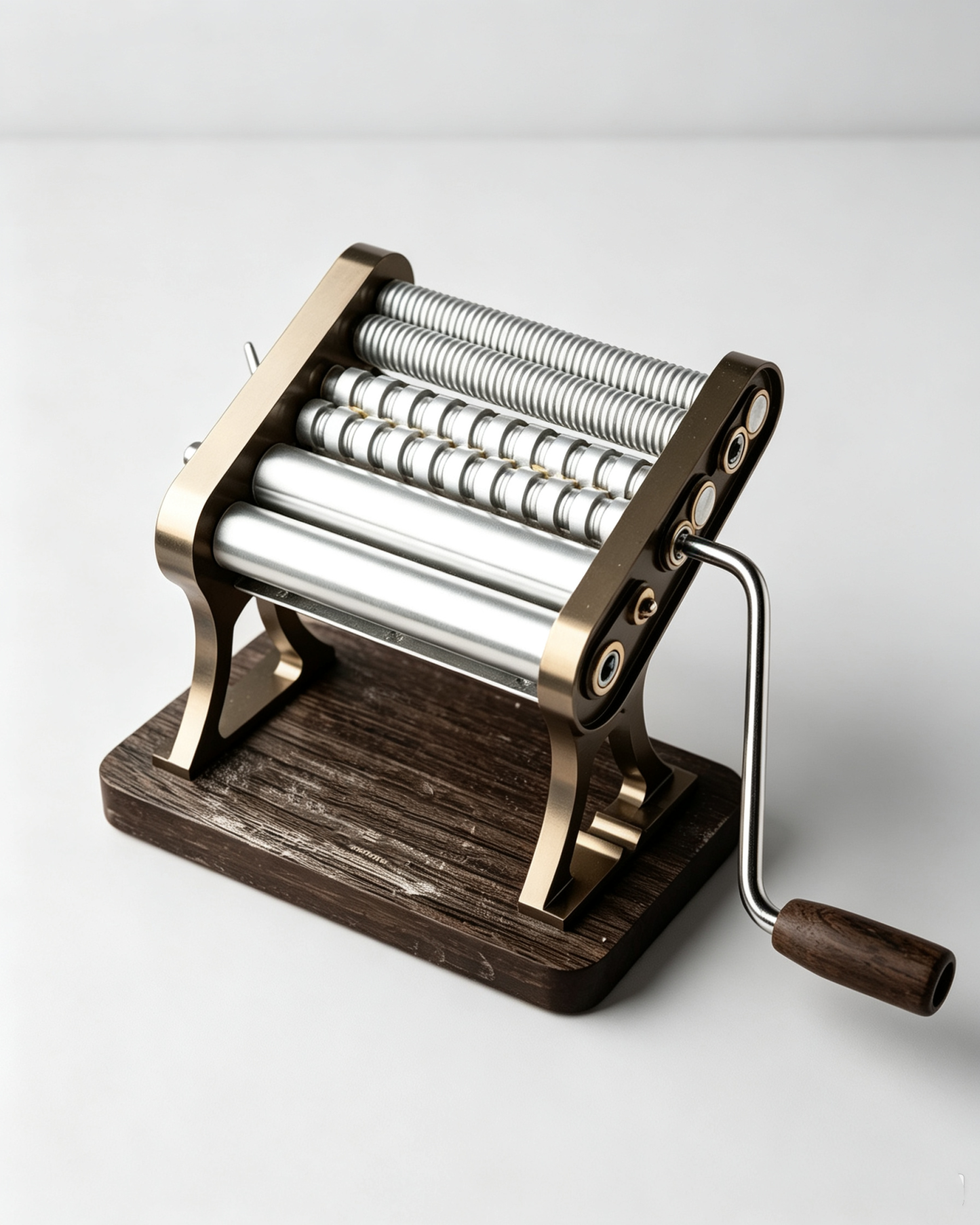 Heritage Pasta Machine – Italian‑Made, Anodized Aluminum, 7 Thickness Settings, 150mm Sheet Width, Collectors Edition