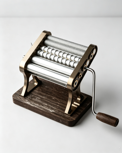 Heritage Pasta Machine – Italian‑Made, Anodized Aluminum, 7 Thickness Settings, 150mm Sheet Width, Collectors Edition