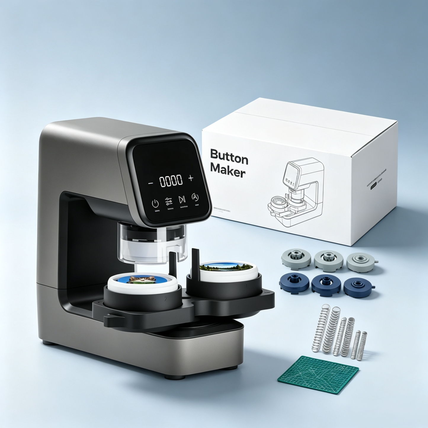Electric Button Maker – One‑Click Pressing, Consistent Results, Less Hand Fatigue, for Custom Badges