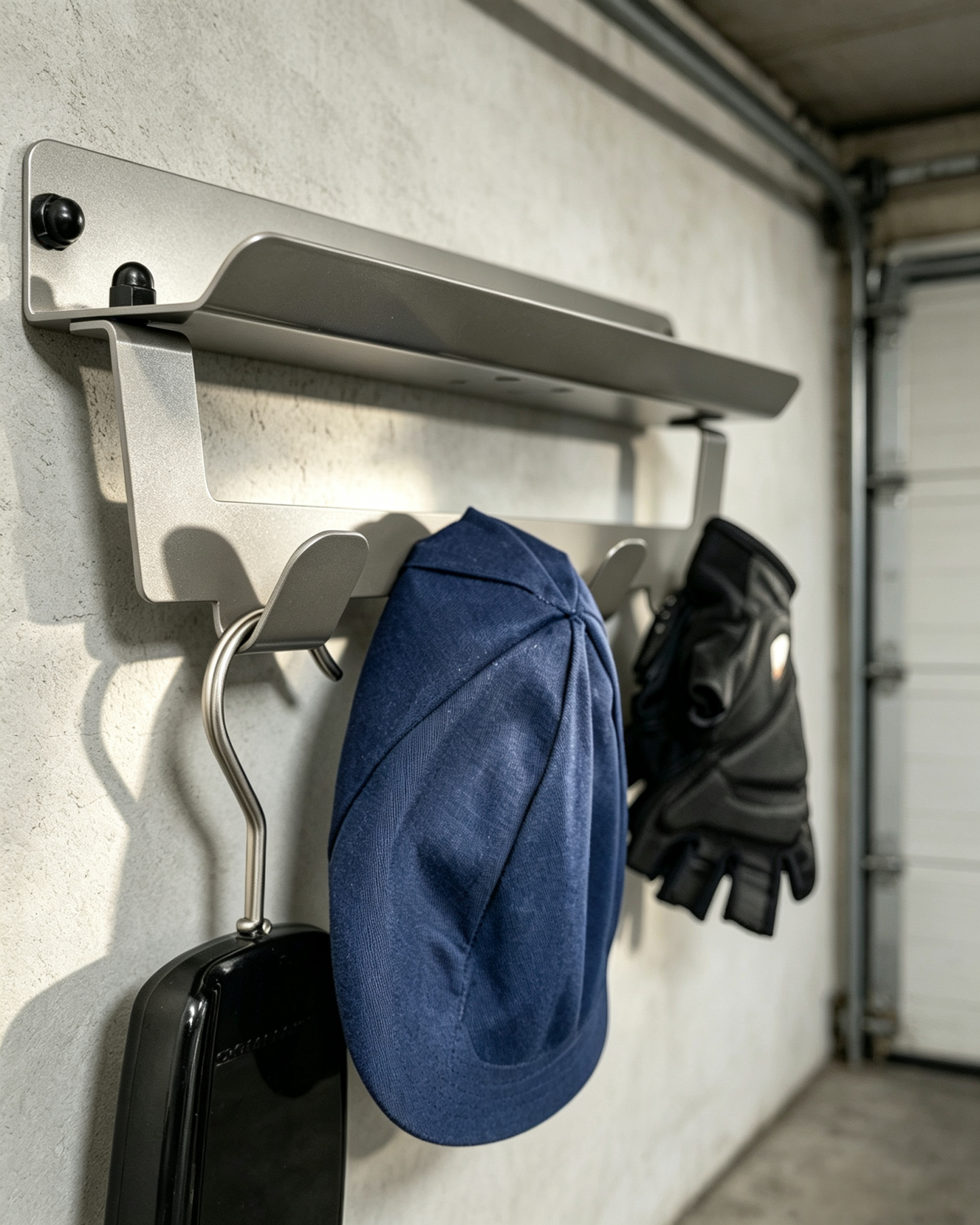 Wall‑Mounted Bike Rack with Hang‑On Hook Attachment – Extra Gear Storage, Steel, Made in the Netherlands