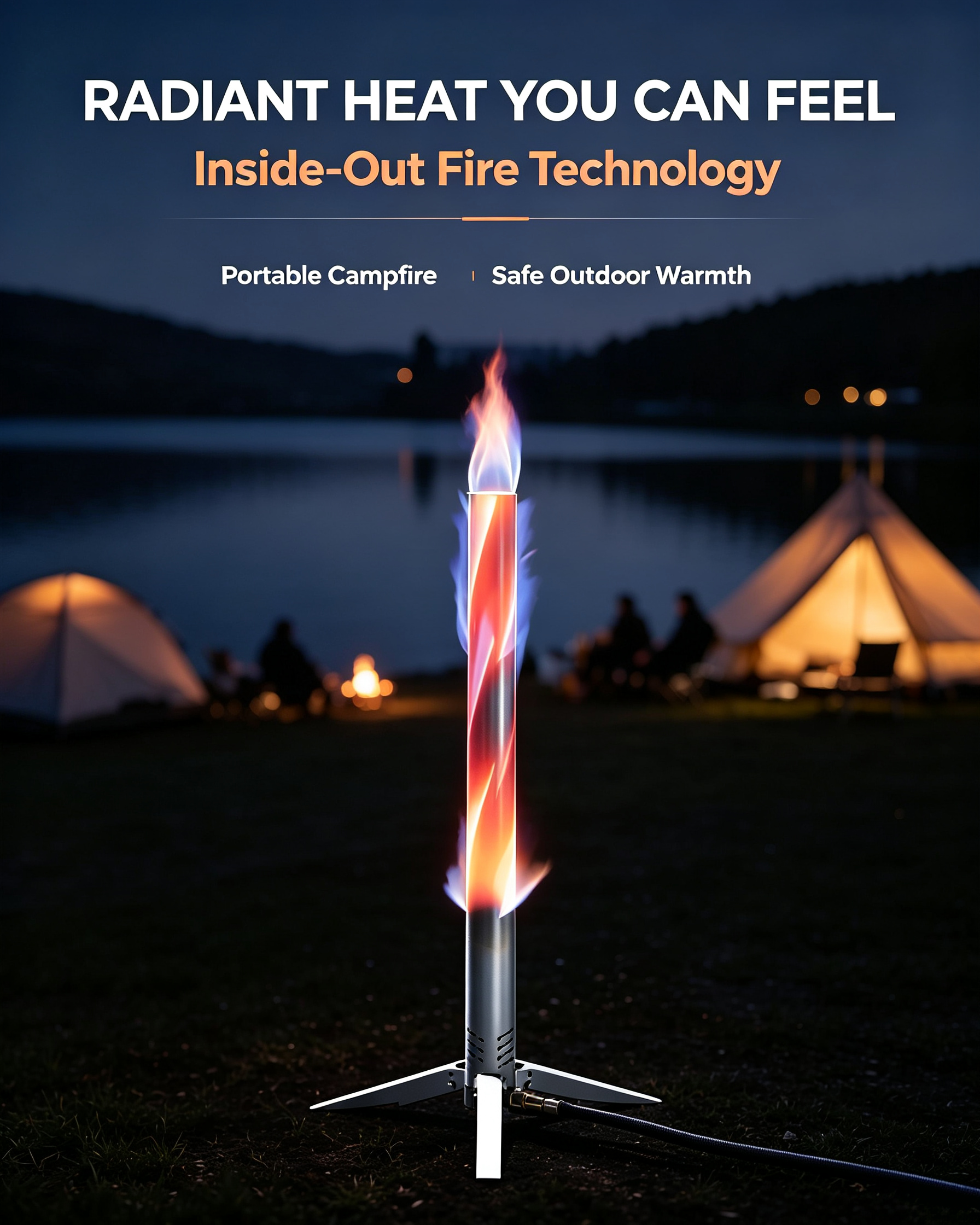 Campfire – Radiant Heat, Zero Smoke, Four Pounds, Legal When Fires Aren't
