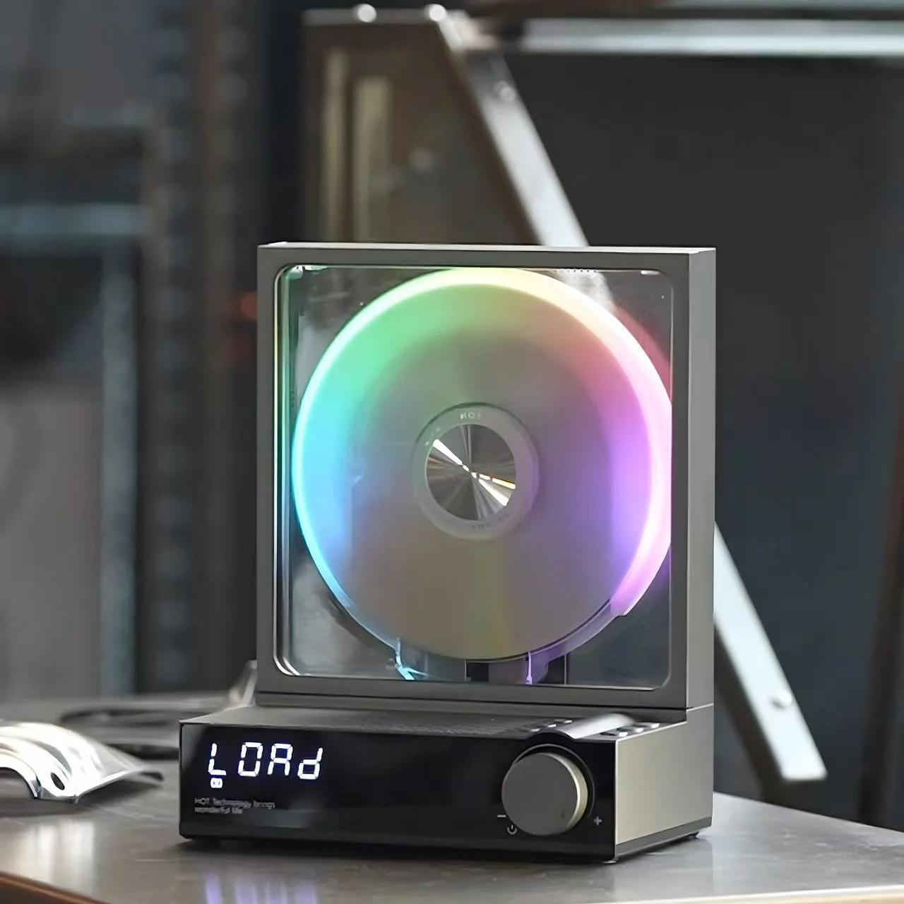 iretrolab All-in-One Transparent CD Player with Bluetooth 5.3