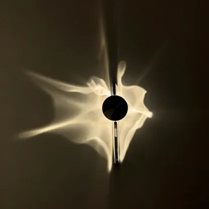 Velwave Wall Sconce – Adjustable Ripple Light, Modern Minimalist, Warm White LED