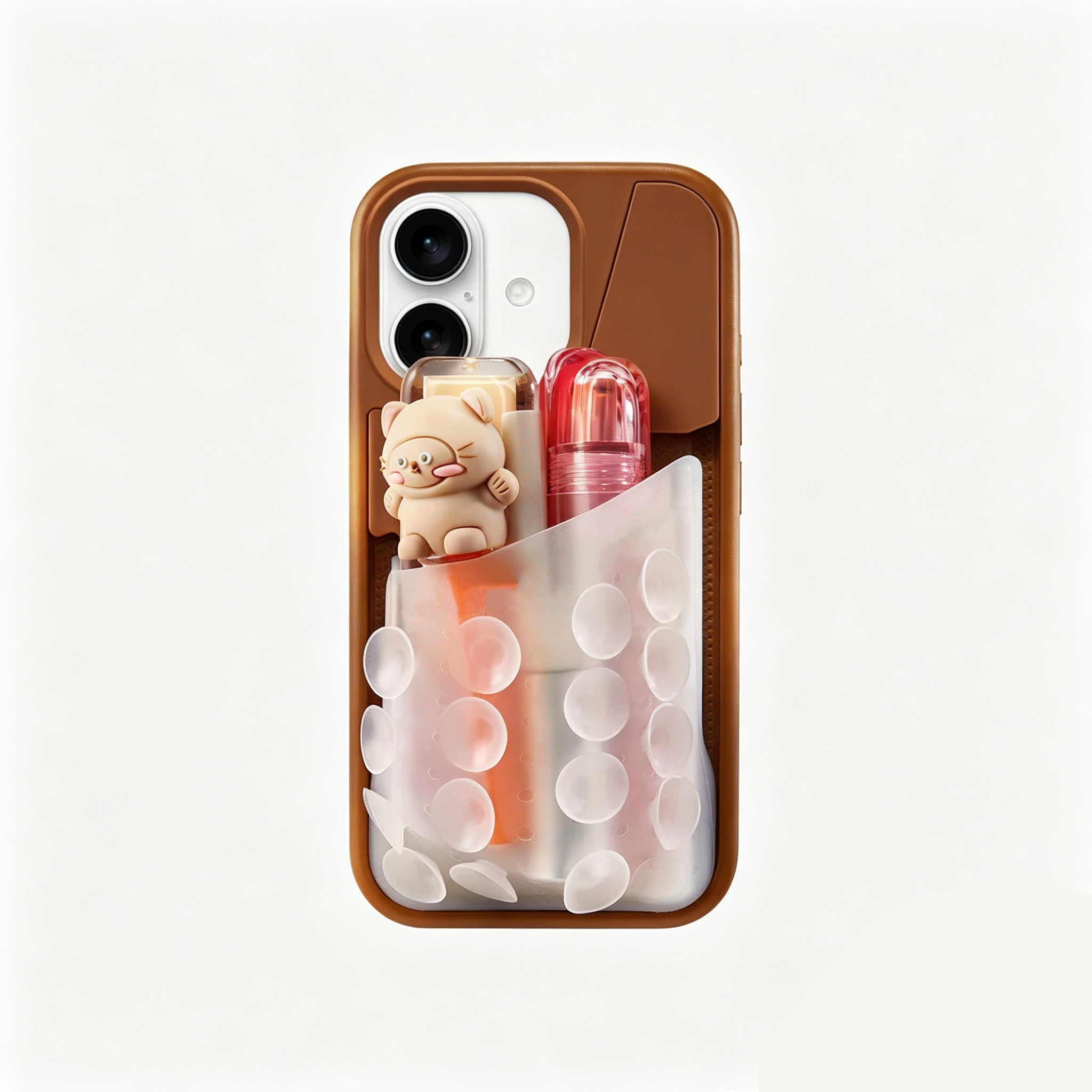 Expandable Phone Case with Suction Mount – 16 Suction Points, Stretch Pocket, Hands‑Free Stick‑Anywhere Design