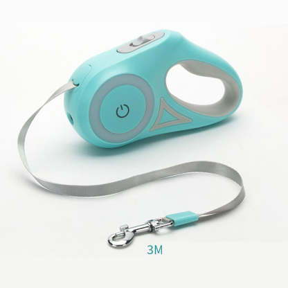 LED Light Retractable Pet Leash for Dogs and Cats
