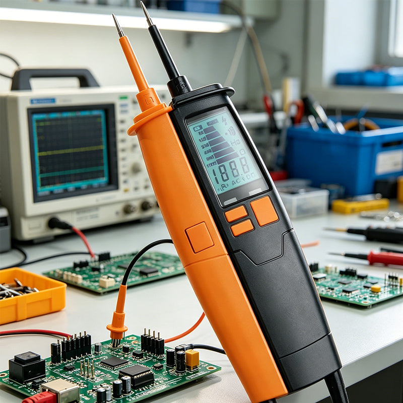 Microprocessor-controlled digital voltage tester