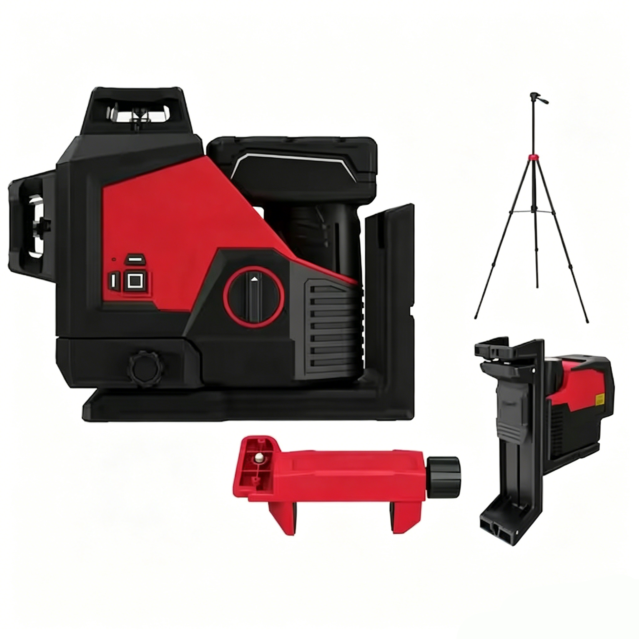 Green 360° 3‑Plane Laser Level – 15+ Hour Battery, 250ft Range, Includes Tripod & Detector