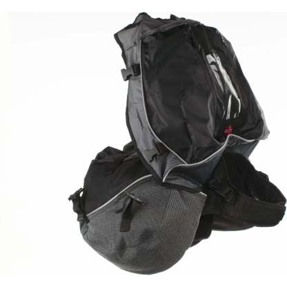 Adjustable Dog Backpack – Roll‑Top Pockets, Rain Cover, Aramid‑Reinforced, Rear Leash Attachment