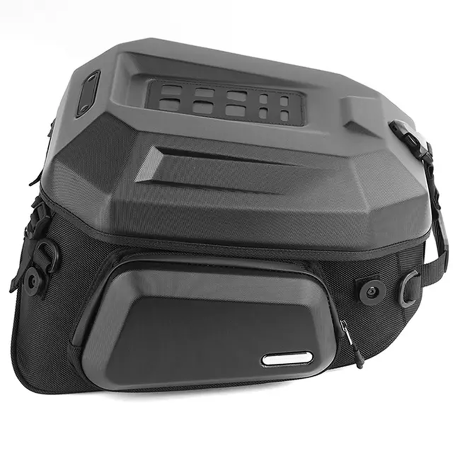 Waterproof Motorcycle Tail Bag – Aerodynamic Design, Shock‑Absorbing Padding, Durable Base