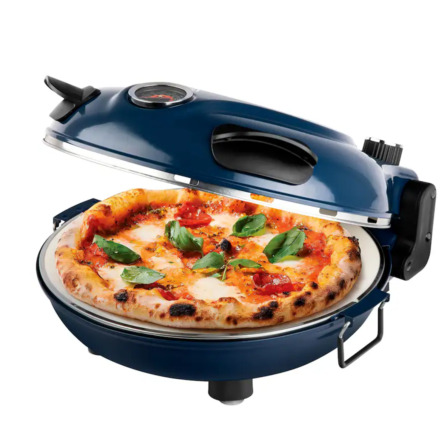 Portable Electric Pizza Oven – Indoor/Outdoor, 12″ Stone, Dual Temp Control