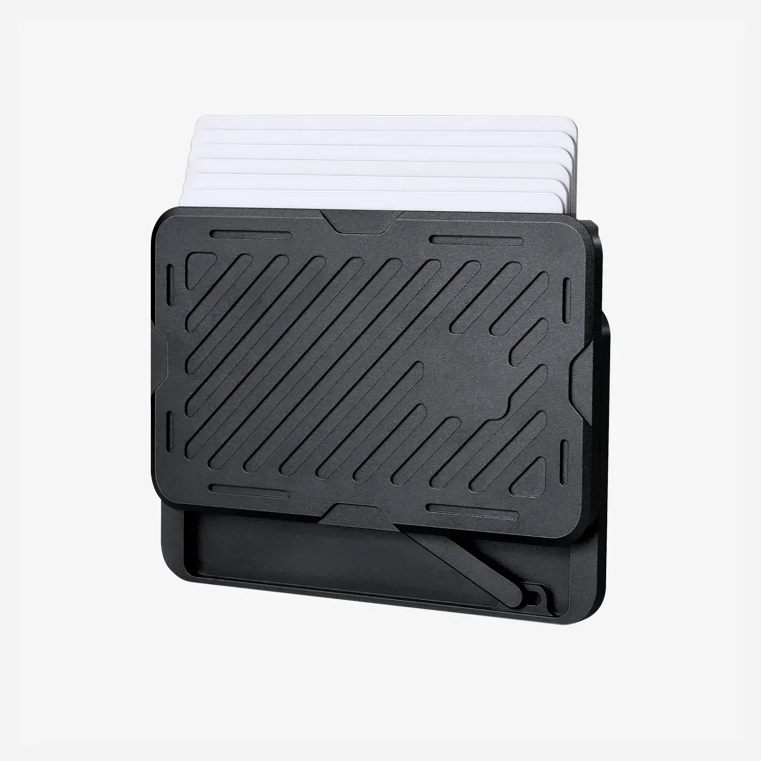 Slim Metal Wallet – One‑Handed Card Access, CNC‑Machined, Holds Up to 6 Cards