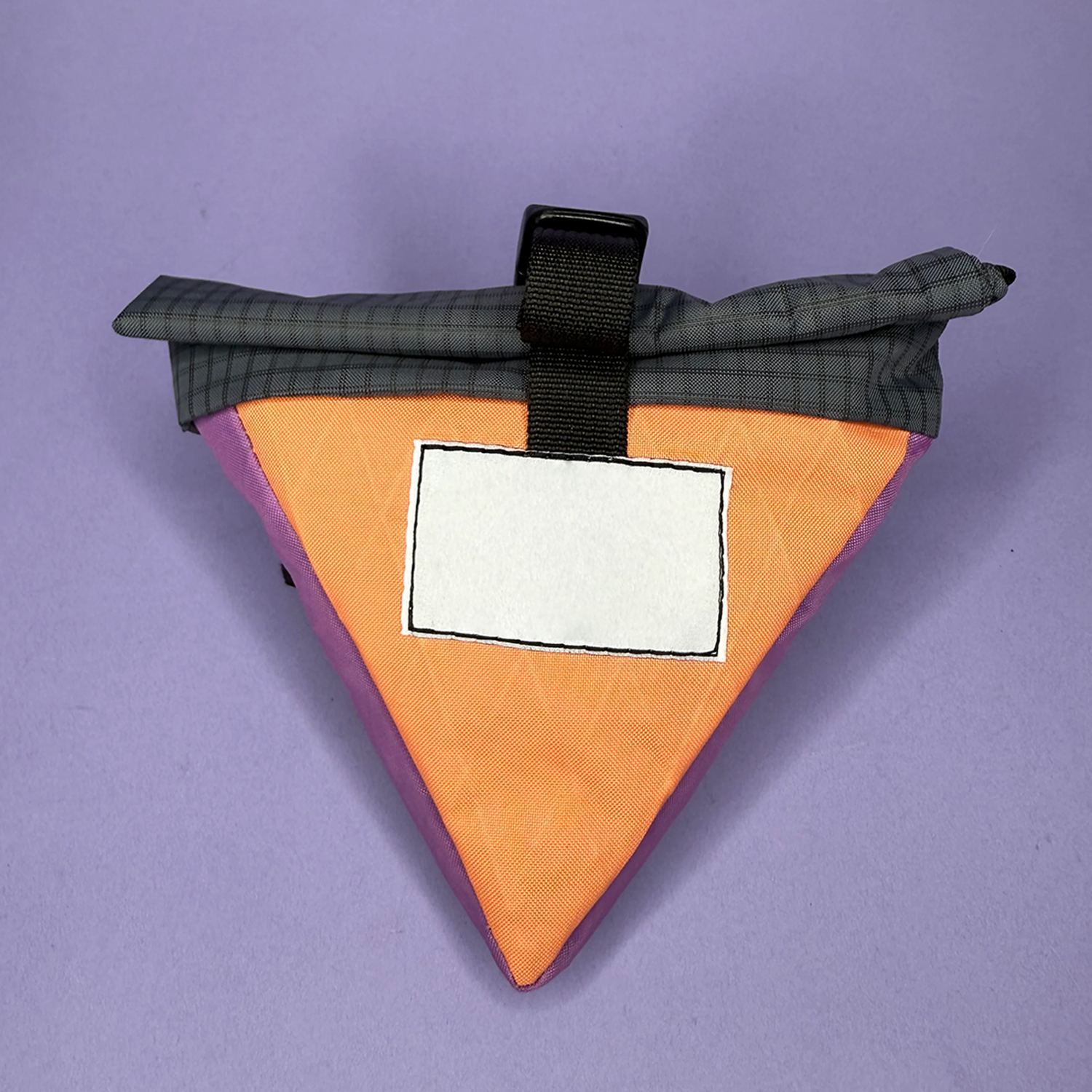 Bike Snack & Gear Storage System – Triangular Food Bag + Handlebar Roll Bag for Cycling Adventures