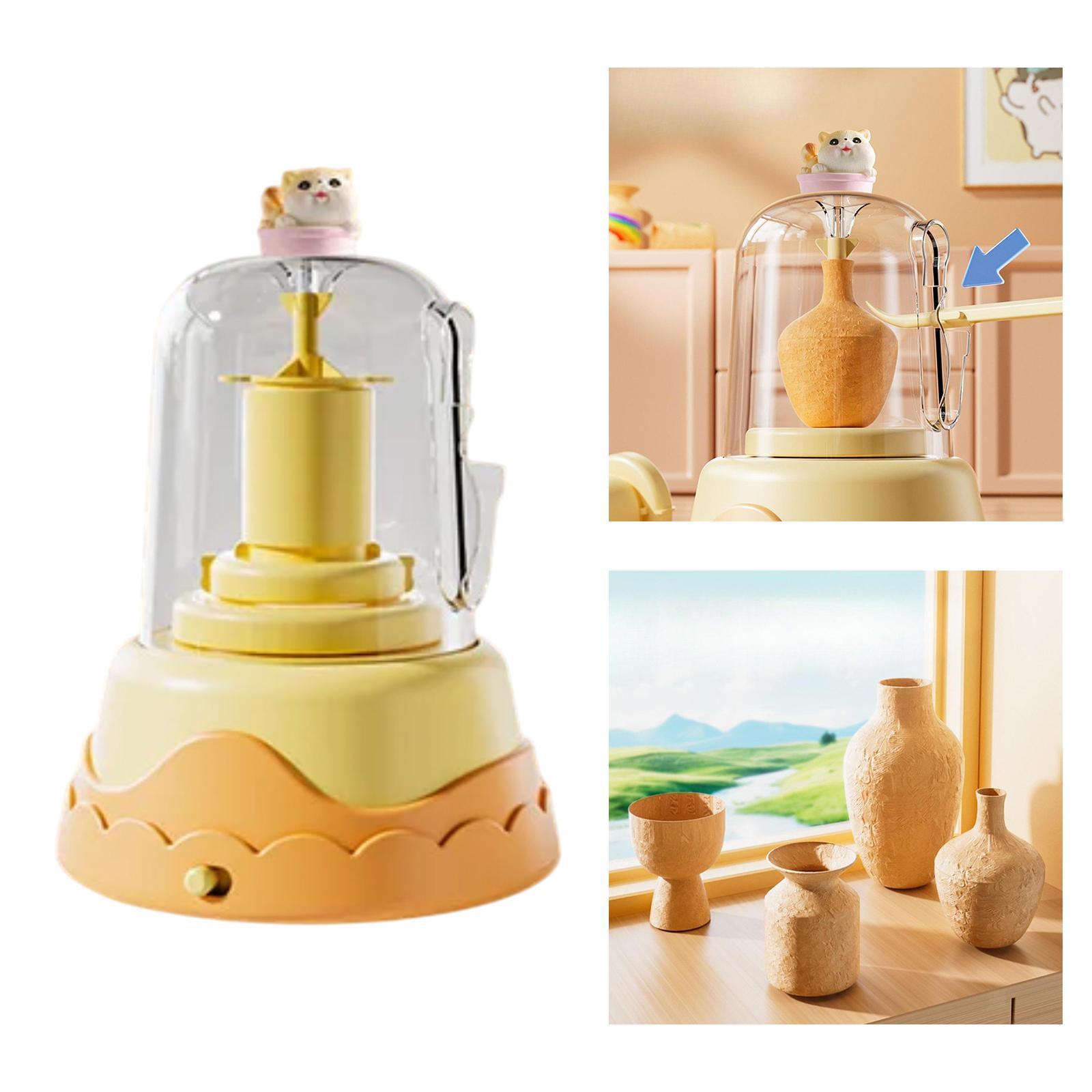 Kids Electric Pottery Wheel – Portable USB Clay Art Toy