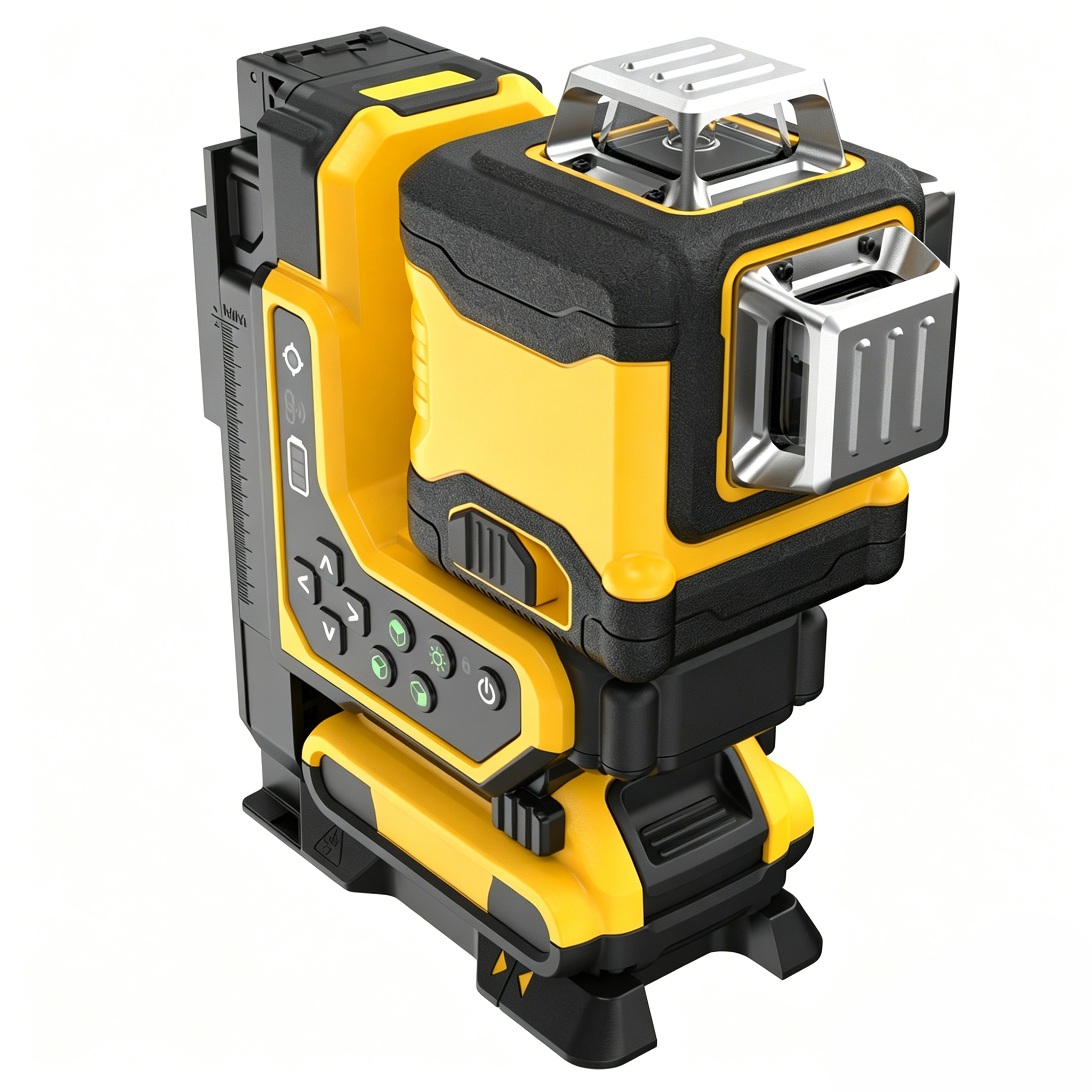 Self‑Leveling Cross Line Laser Level – 3‑Point System, Remote Fine Tuning, 9‑Hour Battery, IP54