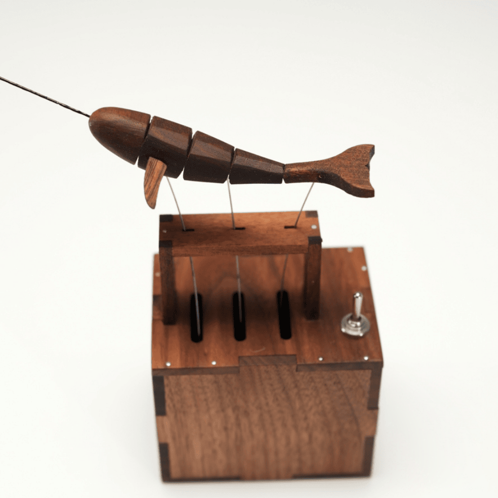 Walnut Whale Automaton