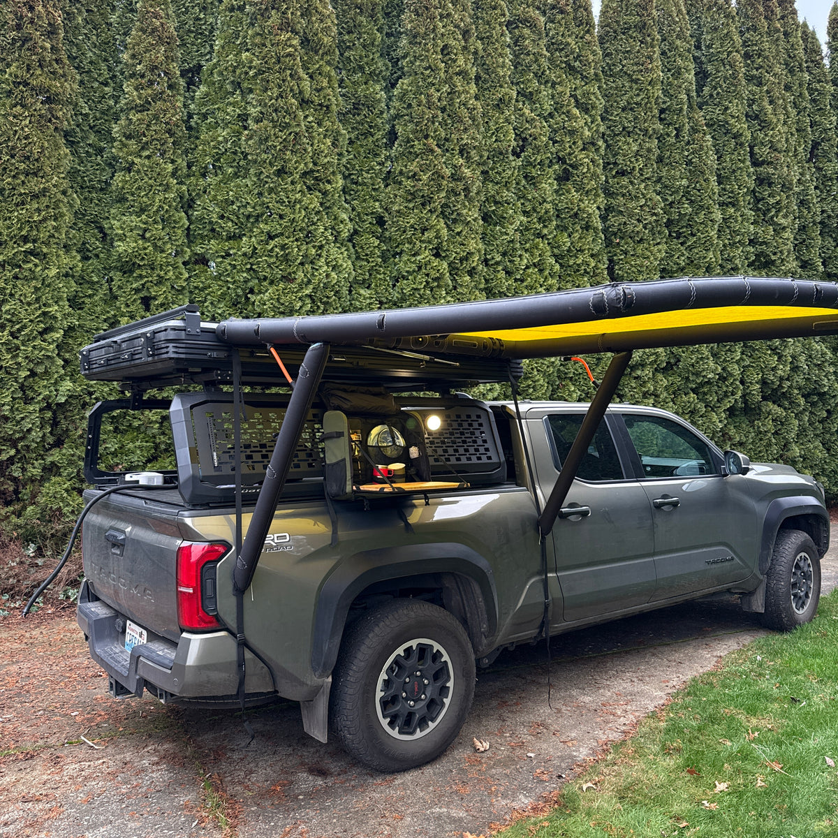Vehicle Shelter System – Inflatable Awning for Trucks & Vans, Compact Carry Bag, Quick Setup