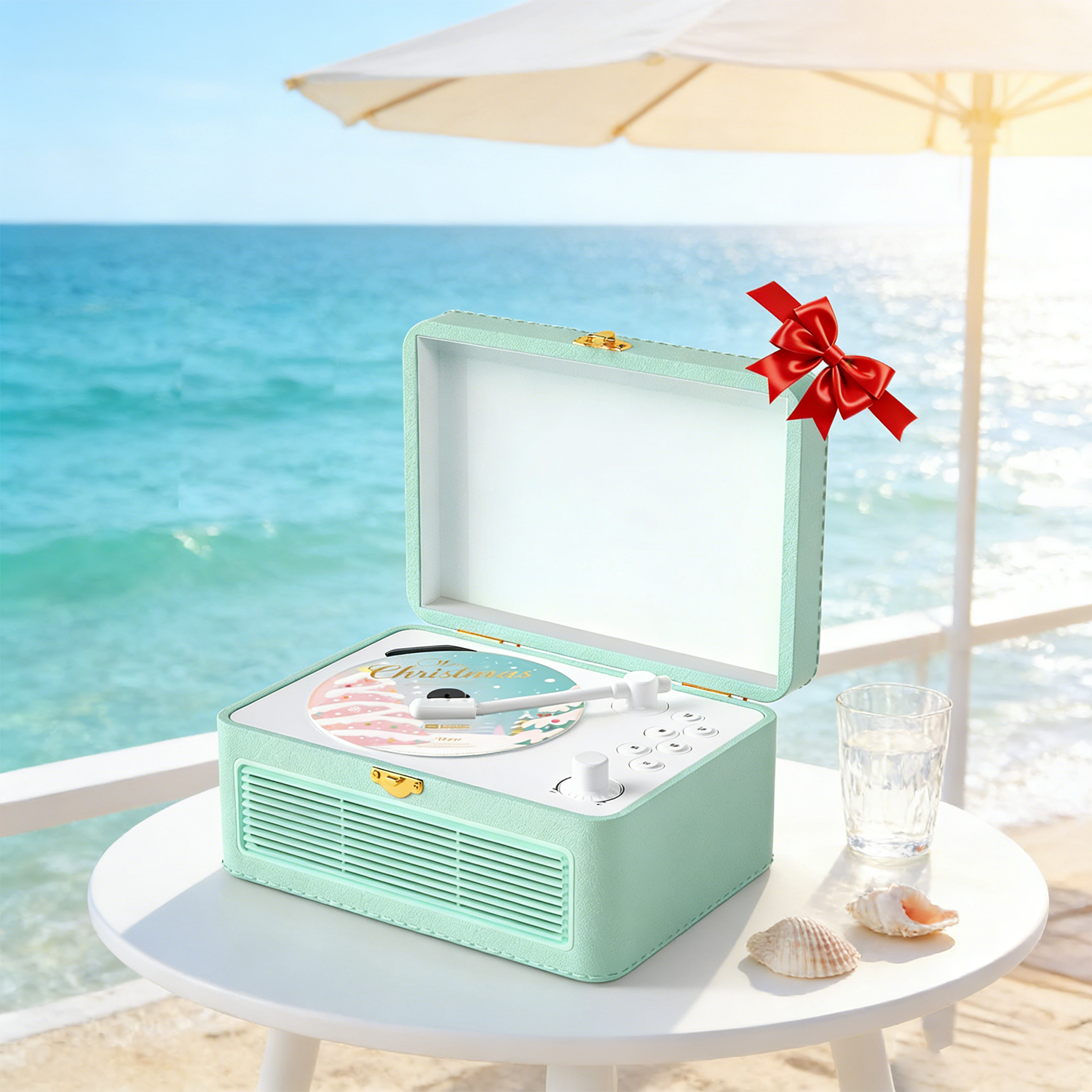 Portable Bluetooth CD Player – 3600mAh Battery, Built‑in Speakers, Radio, USB & AUX