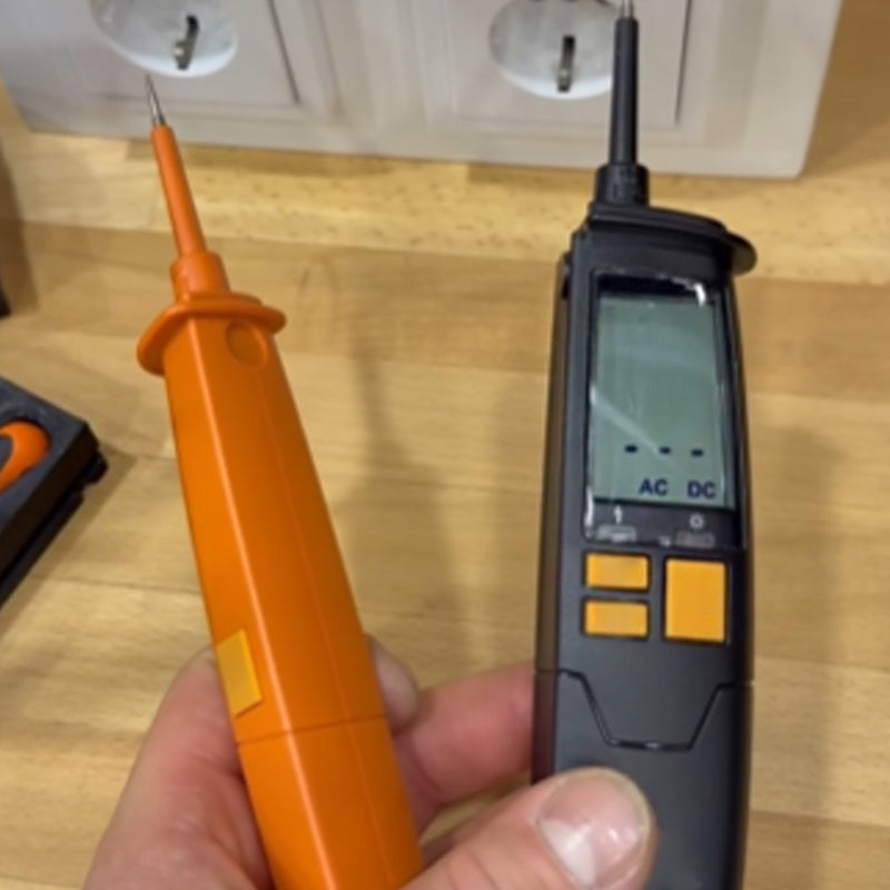 Microprocessor-controlled digital voltage tester