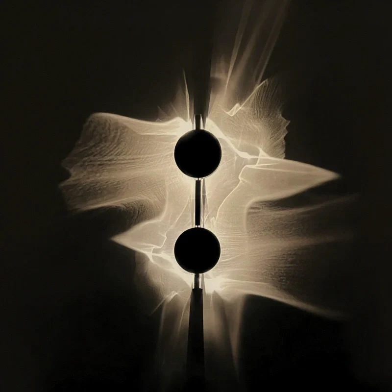 Velwave Wall Sconce – Adjustable Ripple Light, Modern Minimalist, Warm White LED