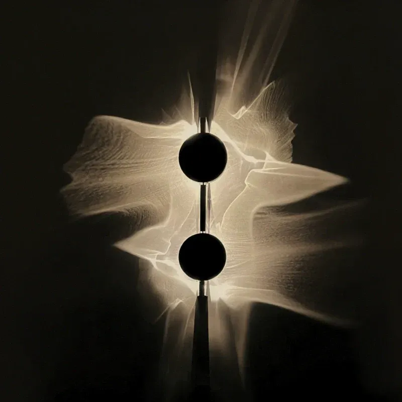 Velwave Wall Sconce – Adjustable Ripple Light, Modern Minimalist, Warm White LED