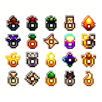 Stardew Valley Mini Acrylic Fridge Magnets – Pixel Art Crop & Fruit Magnets