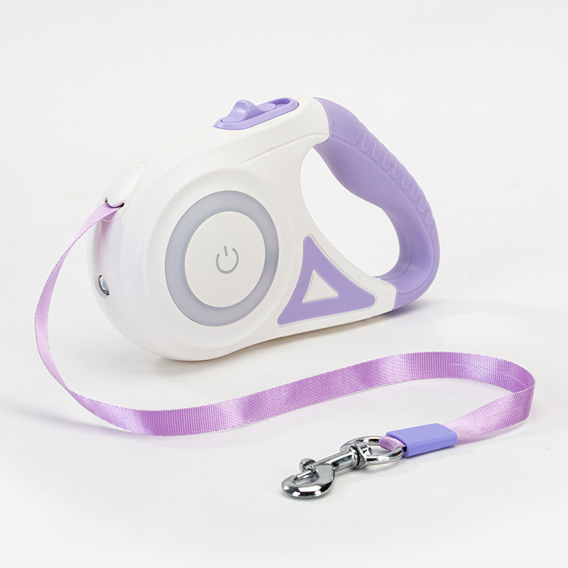 LED Light Retractable Pet Leash for Dogs and Cats