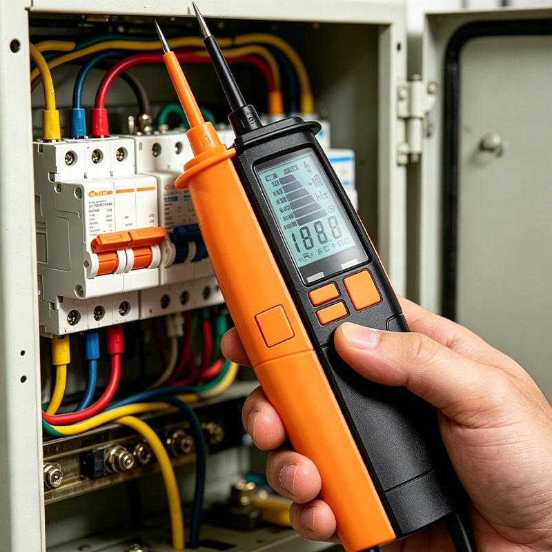 Microprocessor-controlled digital voltage tester