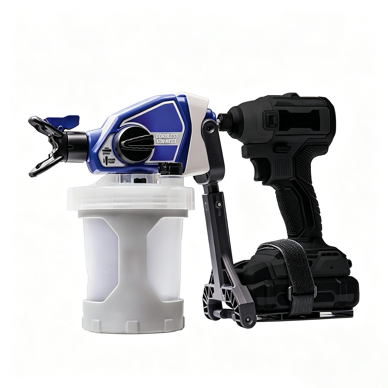 Drill‑Powered Paint Sprayer – Attaches to Your Cordless Drill, for DIY Projects up to 2 Gallons