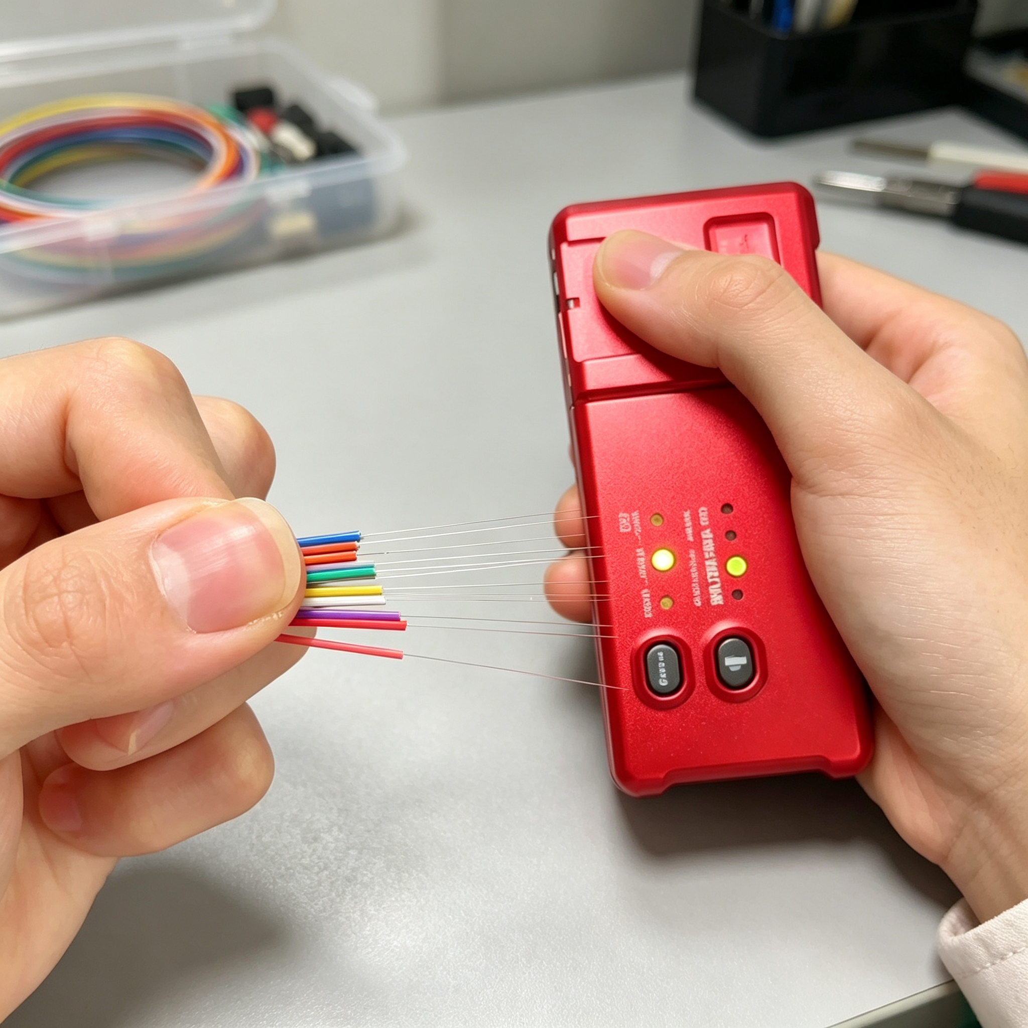 Fiber Thermal Stripper – Built‑In Battery, Wide Blade for Multi‑Fiber Stripping, 660 Fibers Per Charge